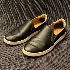 UGG Black Leather Women’s Slip-On Loafer